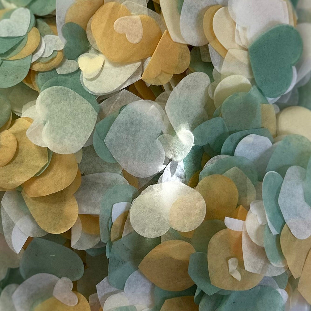 Cedar Green Harvest Gold Ivory & White
