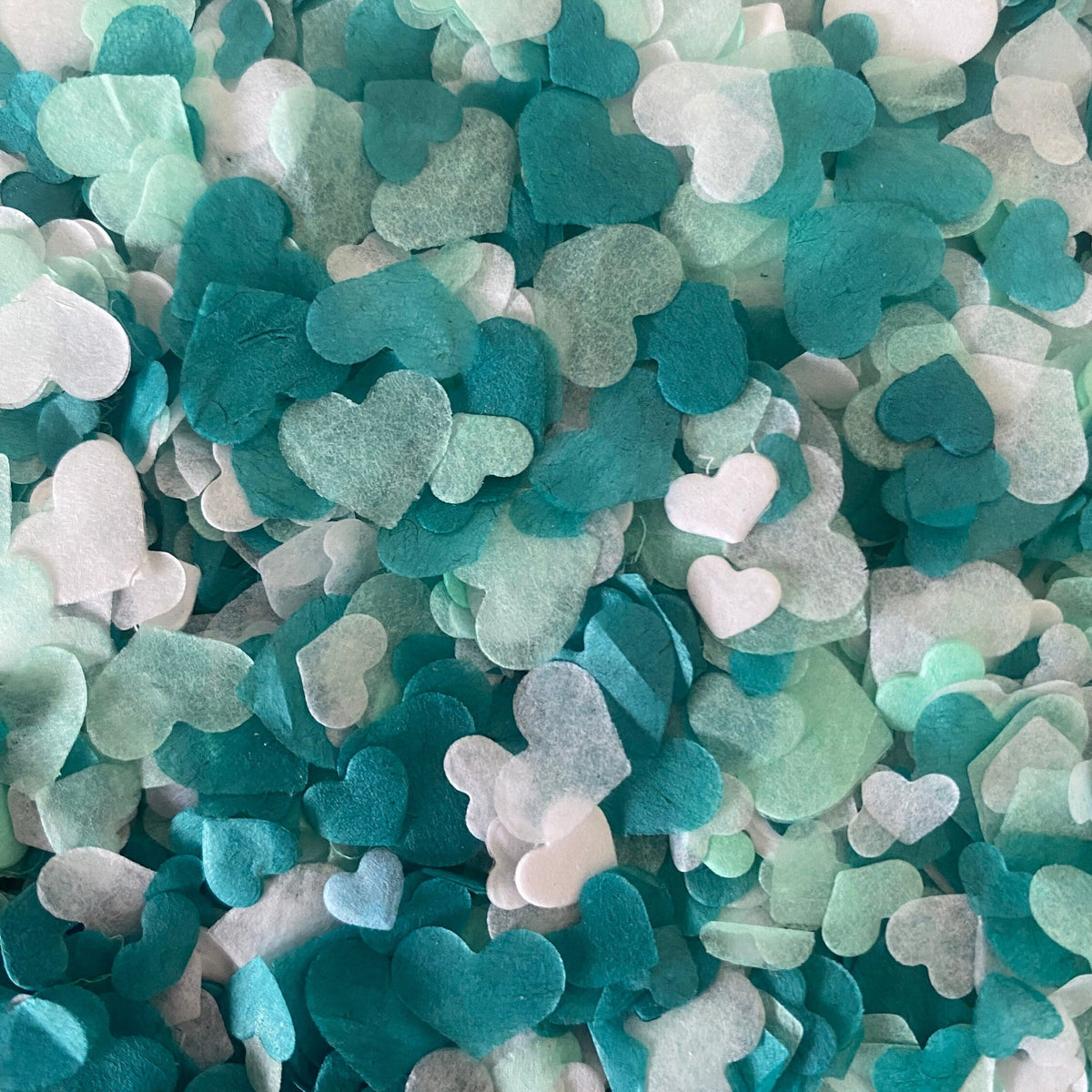 Teal Mint White Mix