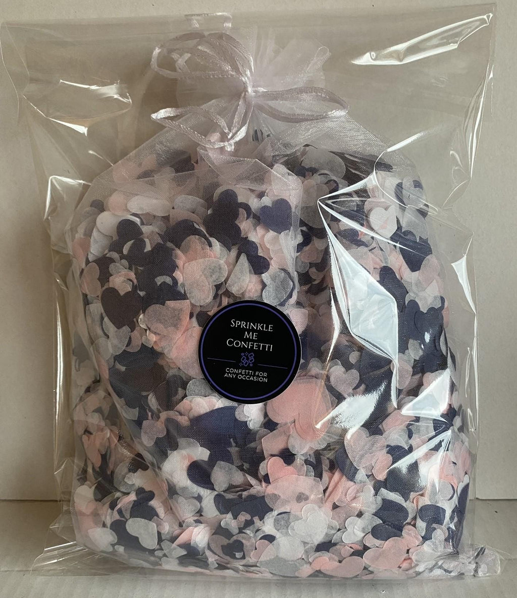 Navy White Pink Mix