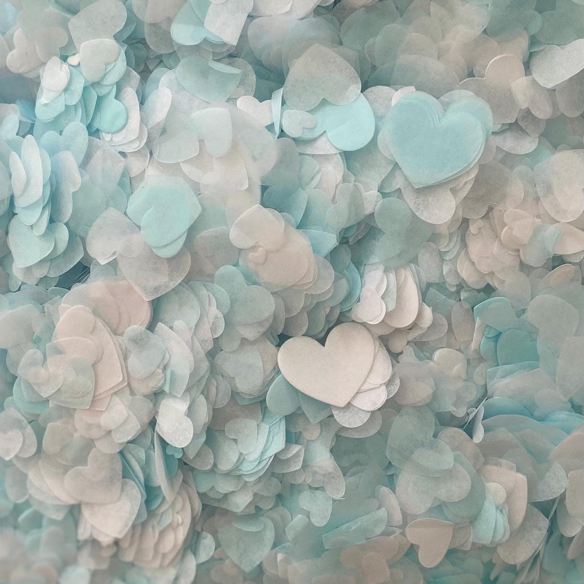 Aqua Blue & White Mix