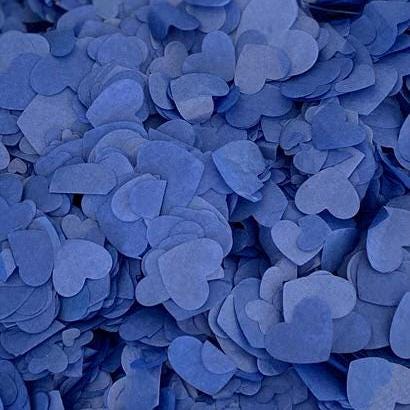 Royal Blue Aqua White Mix