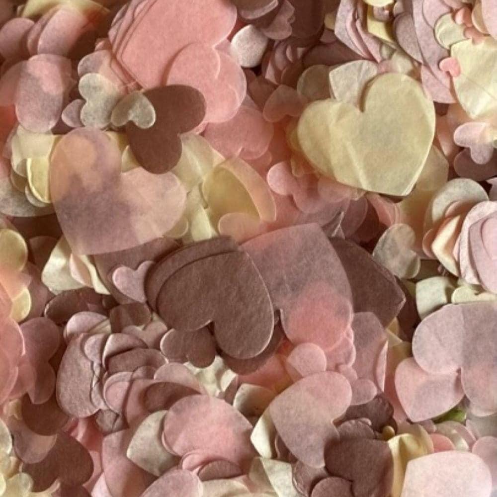 Rose Gold Pink Ivory Mix