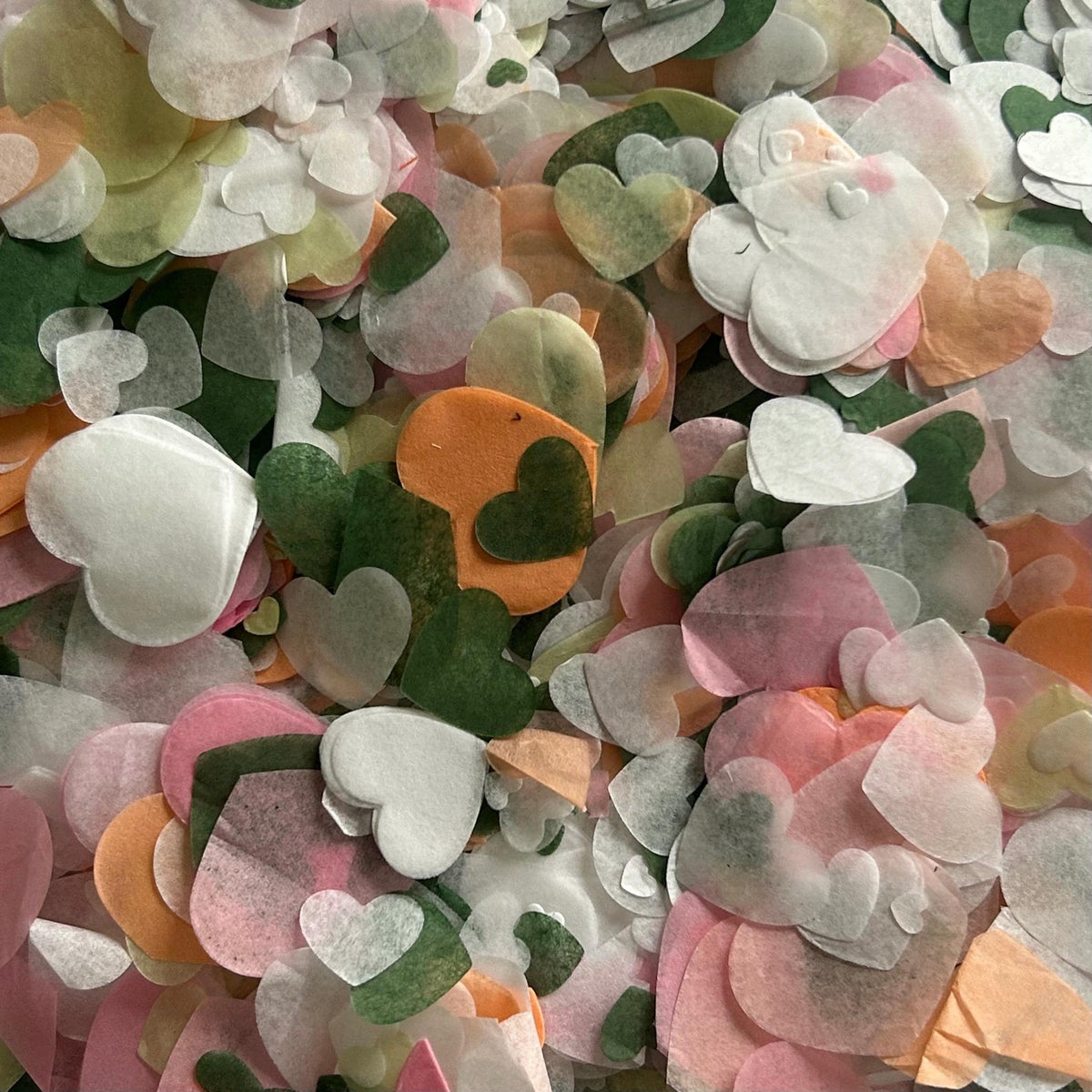 Woodland Green, Sage, White, Peach & Pink Mix