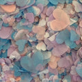 White Pale Pink Sky Blue Lilac Mix